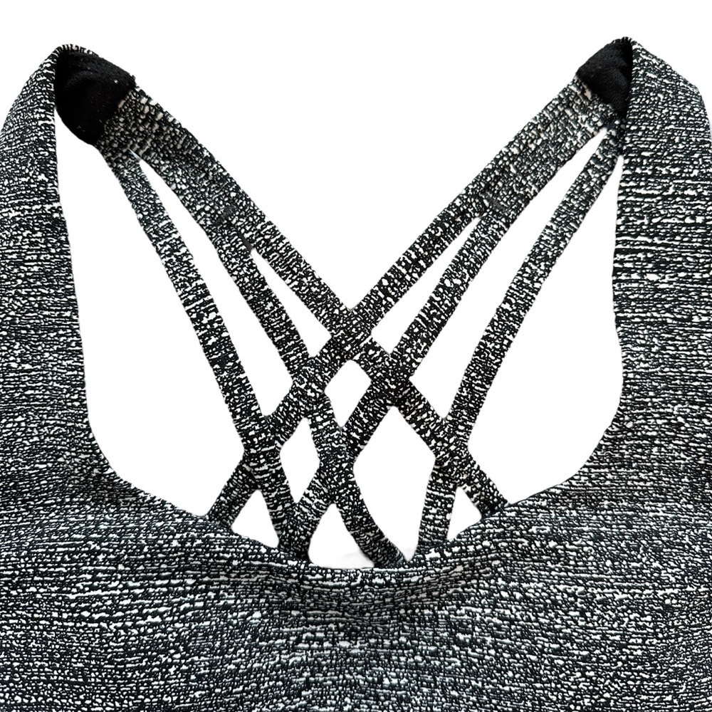Lululemon Free To Be Serene Bra Size 6 | Salt  Alpine White Black - Picture 8 of 14